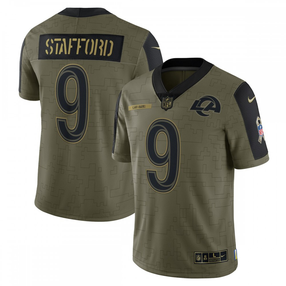 Matthew Stafford Los Angeles Rams Nike 2021 Salute To Service Limited Player Jersey - Olive-Profan Arena